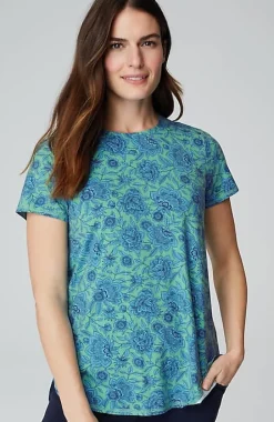 Fit Progress Pima-Stretch Shirttail Tee | Jjill