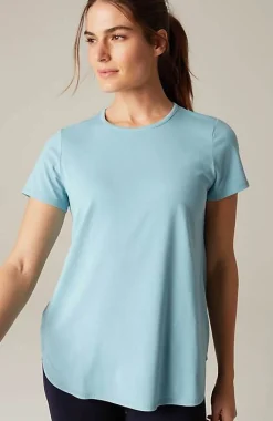 Fit Progress Pima-Stretch Shirttail Tee | Jjill