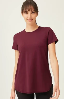 Fit Progress Pima-Stretch Shirttail Tee | Jjill
