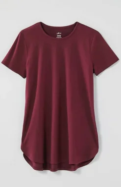 Fit Progress Pima-Stretch Shirttail Tee | Jjill