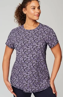 Fit Progress Pima-Stretch Shirttail Tee | Jjill