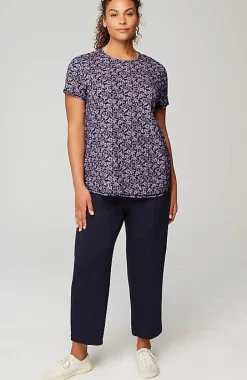 Fit Progress Pima-Stretch Shirttail Tee | Jjill