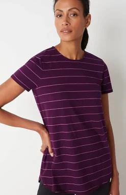 Fit Progress Pima-Stretch Shirttail Tee | Jjill