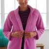 Fit Sherpa Fleece Snap-Front Jacket | Jjill