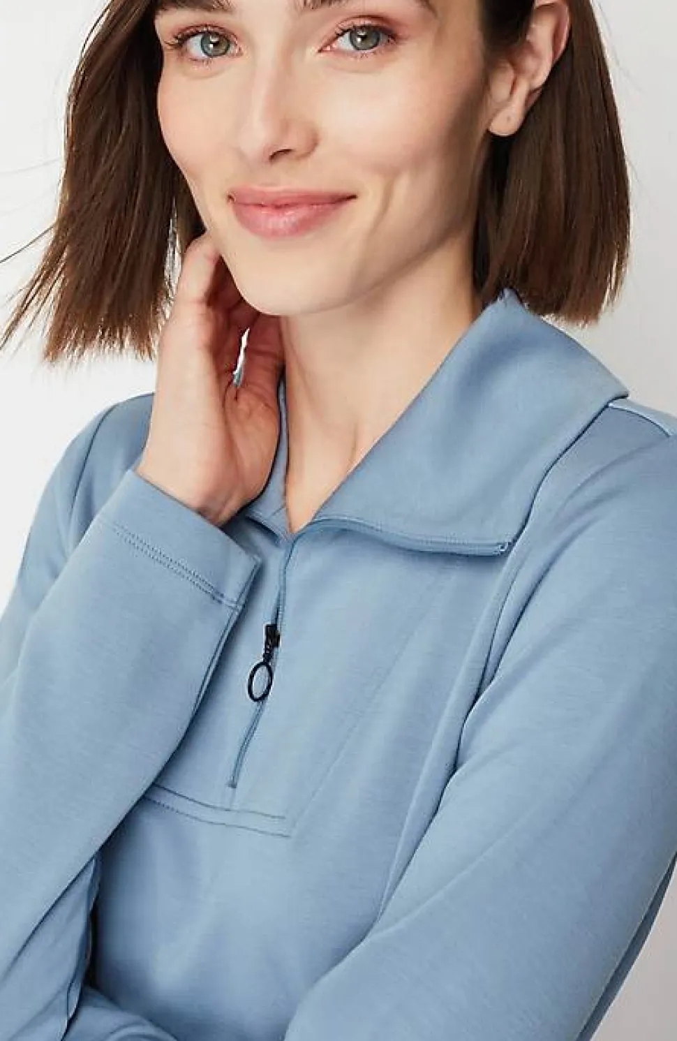 Fit Sleek Double-Knit Cinched-Waist Tunic | Jjill