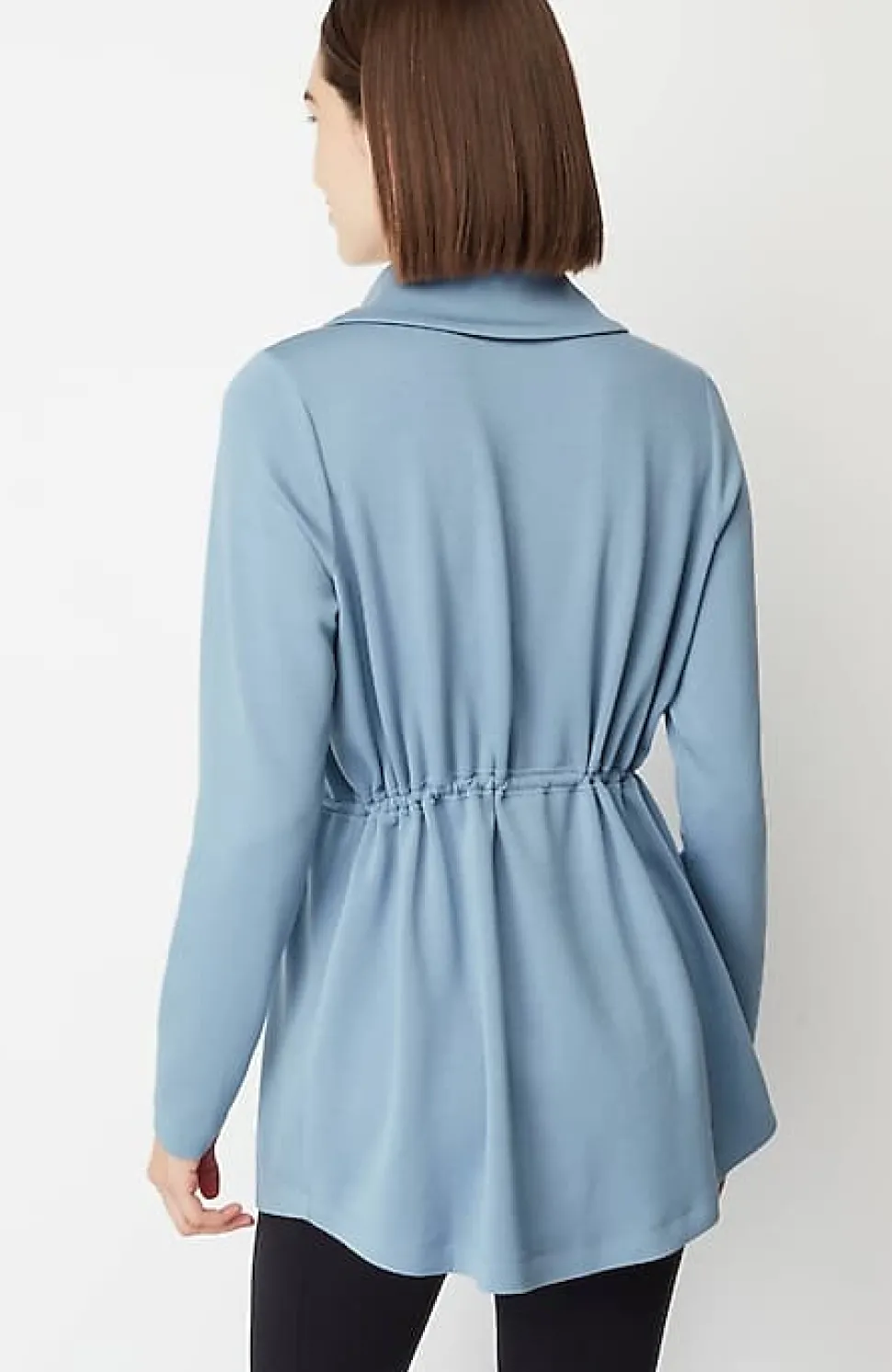 Fit Sleek Double-Knit Cinched-Waist Tunic | Jjill