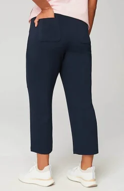Fit Sleek Double-Knit Seamed Crops | Jjill