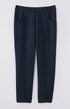 Fit Sleek Double-Knit Seamed Crops | Jjill