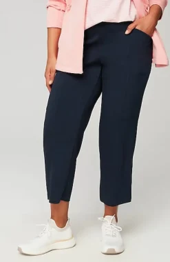 Fit Sleek Double-Knit Seamed Crops | Jjill