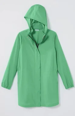 Fit Snap-Front Hooded Anorak | Jjill