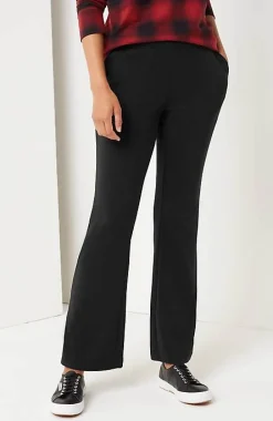 Fit Soft-Brushed Boot-Cut Pants | Jjill