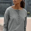 Fit Supreme-Stretch Henley Tee | Jjill