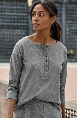 Fit Supreme-Stretch Henley Tee | Jjill