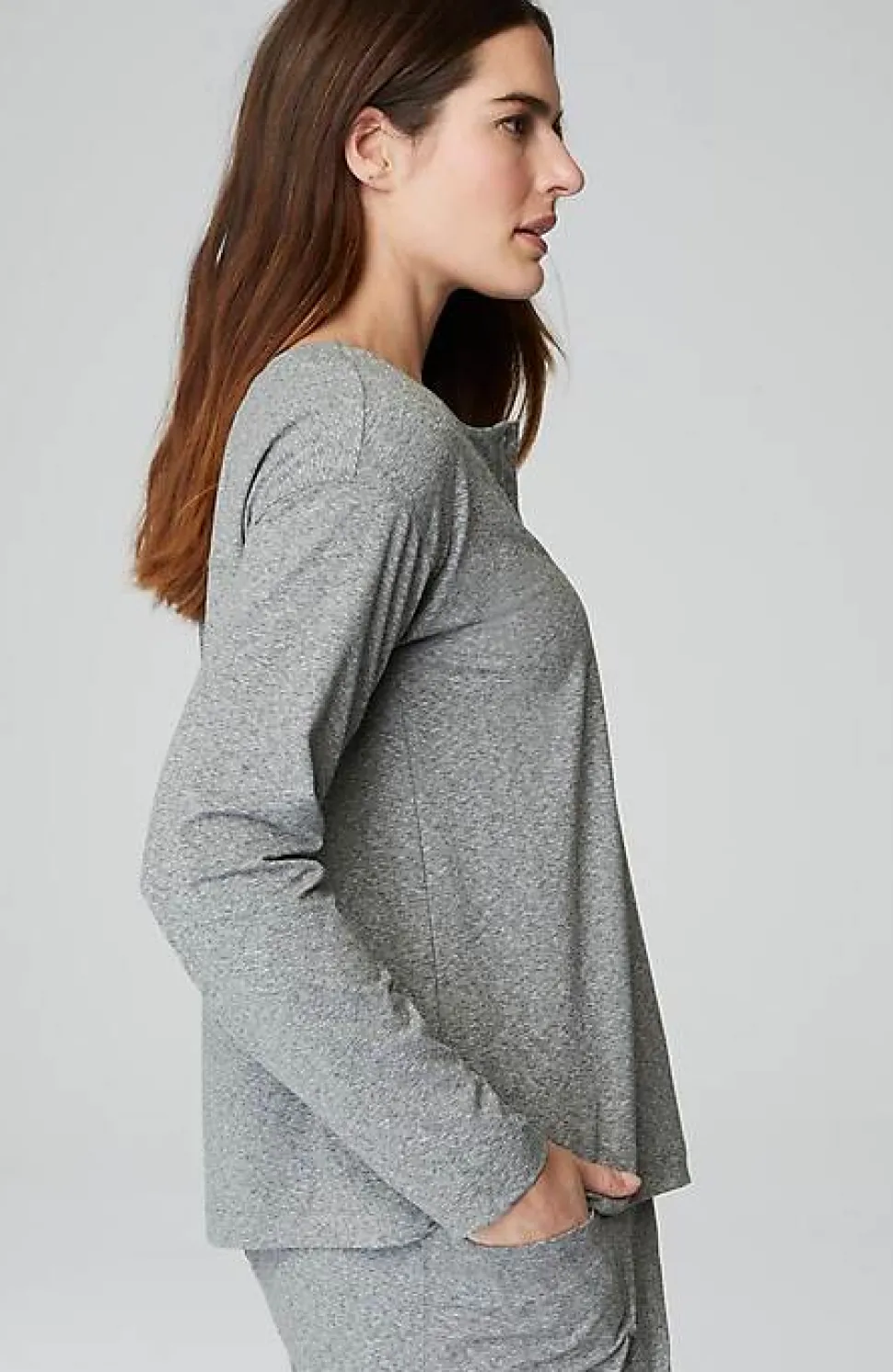 Fit Supreme-Stretch Henley Tee | Jjill