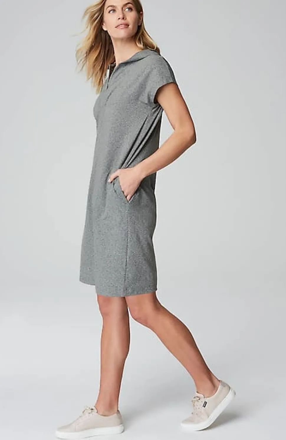 Fit Supreme-Stretch Hooded Dress | Jjill