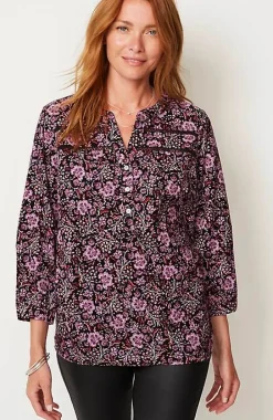 Floral Corduroy Top | Jjill