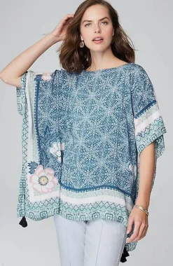 Floral Medallion Poncho | Jjill