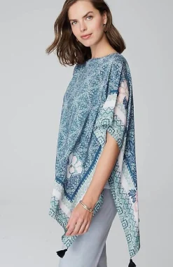 Floral Medallion Poncho | Jjill