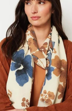 Floral Needle-Felt Scarf | Jjill