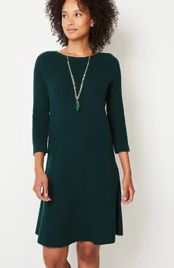 Flounced-Hem Sweater Dress | Jjill