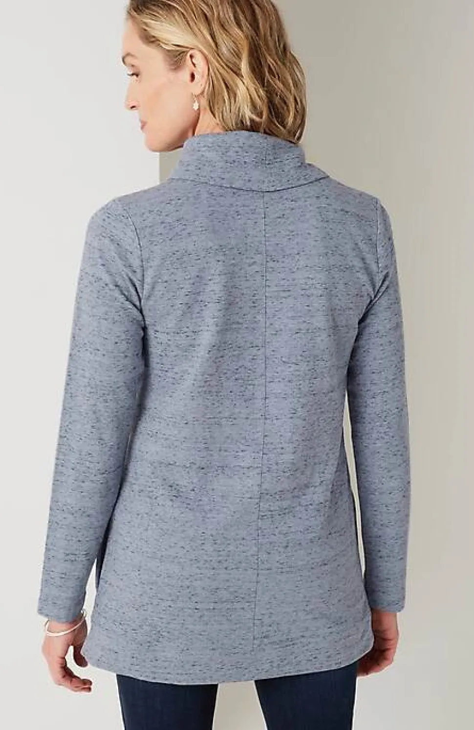 French Terry Cowl-Neck Tunic | Jjill