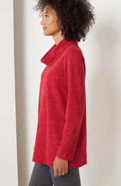 French Terry Cowl-Neck Tunic | Jjill