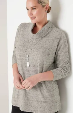 French Terry Cowl-Neck Tunic | Jjill