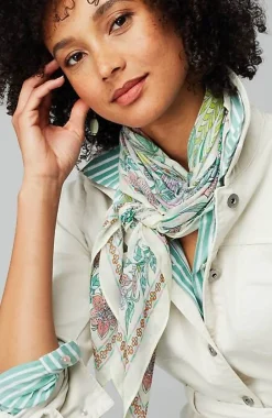 Garden-Scene Square Scarf | Jjill