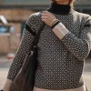 Geometric Mock-Neck Sweater | Jjill