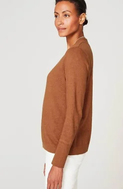 High Ribbed-Sleeves Sweater | Jjill