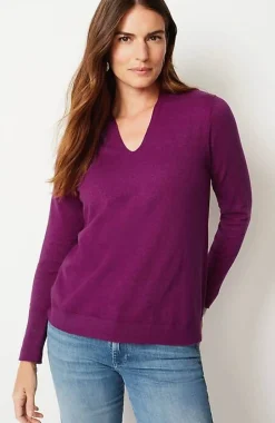 High Ribbed-Sleeves Sweater | Jjill