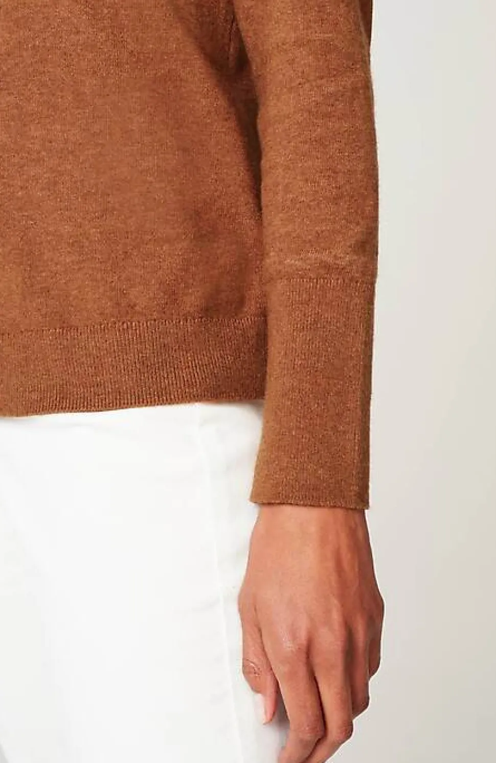High Ribbed-Sleeves Sweater | Jjill