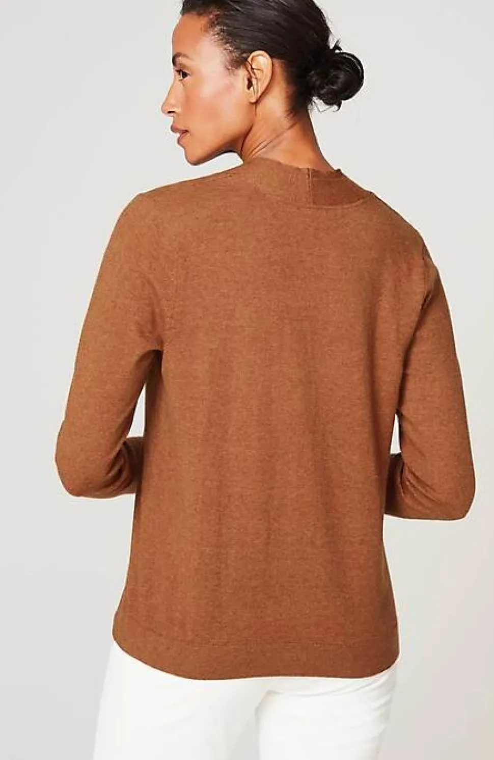High Ribbed-Sleeves Sweater | Jjill