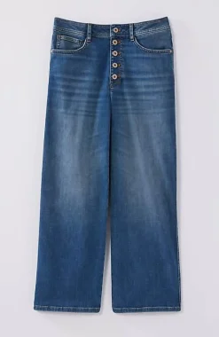 High-Rise Button-Fly Jeans | Jjill