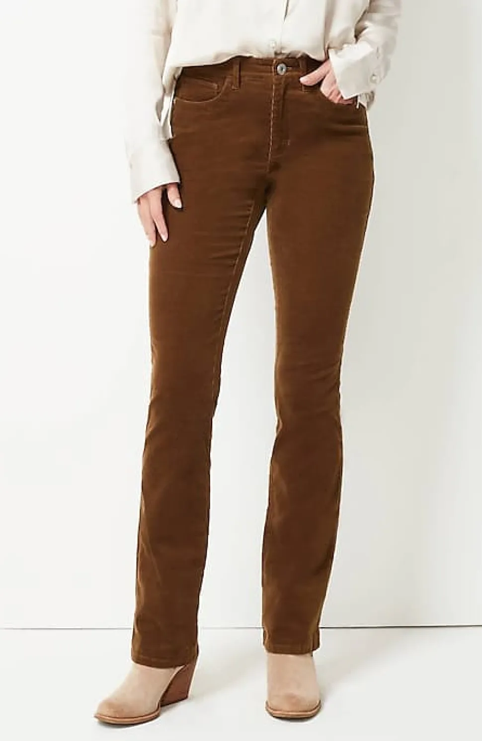 High-Rise Corduroy Boot-Cut Jeans | Jjill