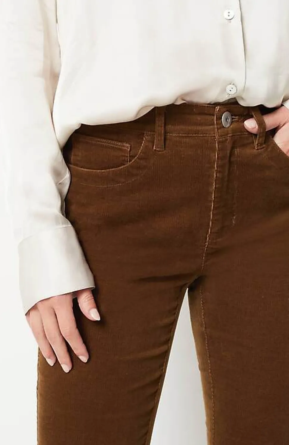 High-Rise Corduroy Boot-Cut Jeans | Jjill