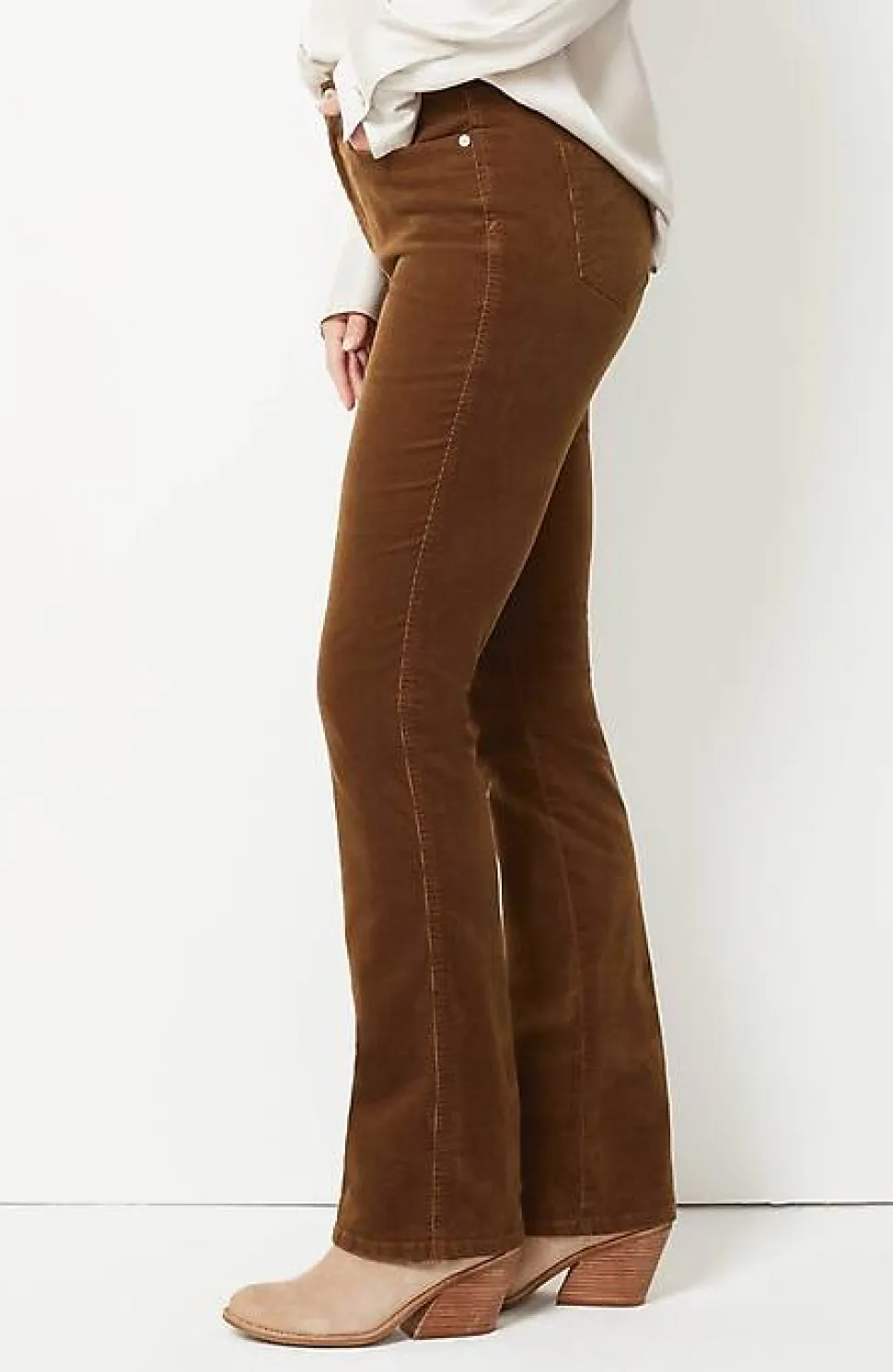 High-Rise Corduroy Boot-Cut Jeans | Jjill