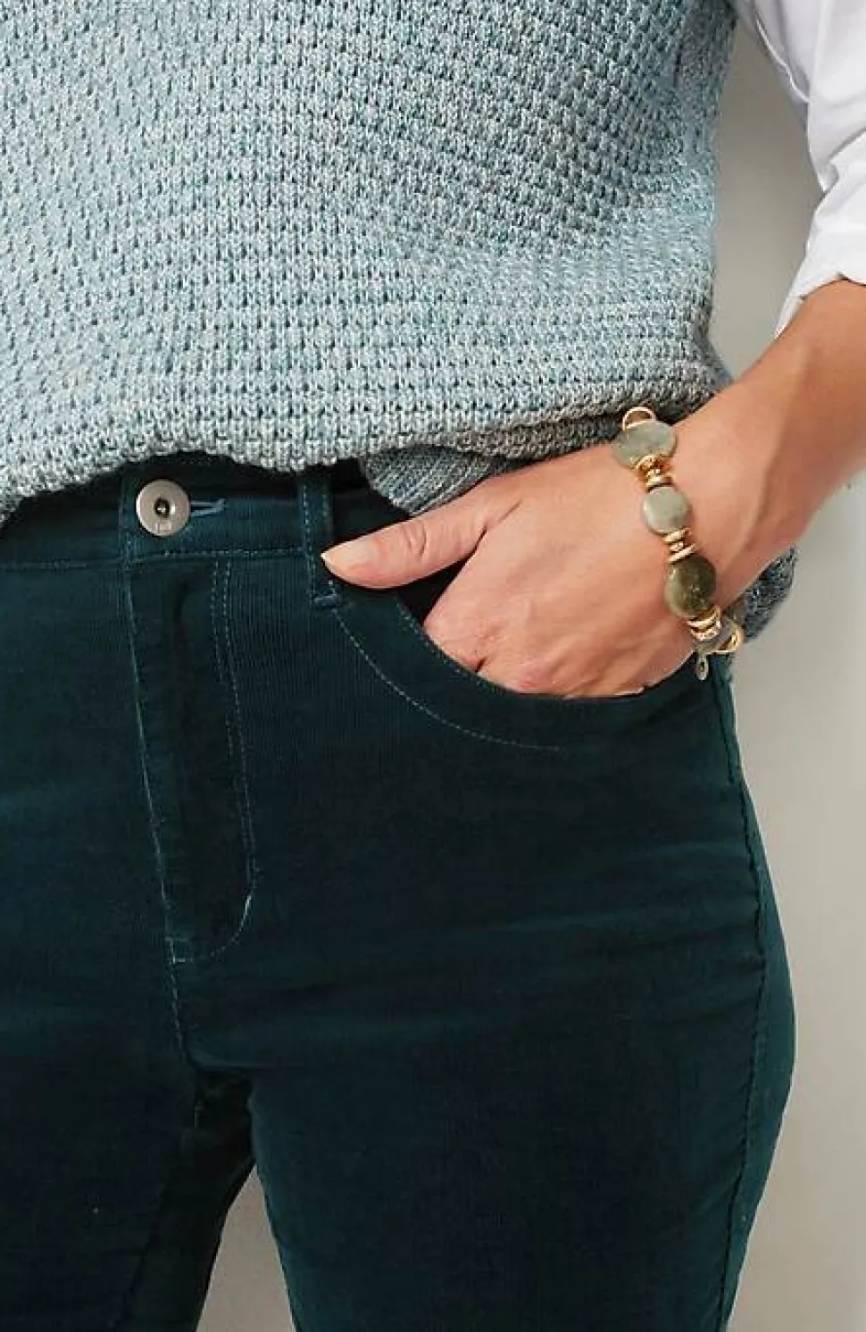 High-Rise Corduroy Boot-Cut Jeans | Jjill