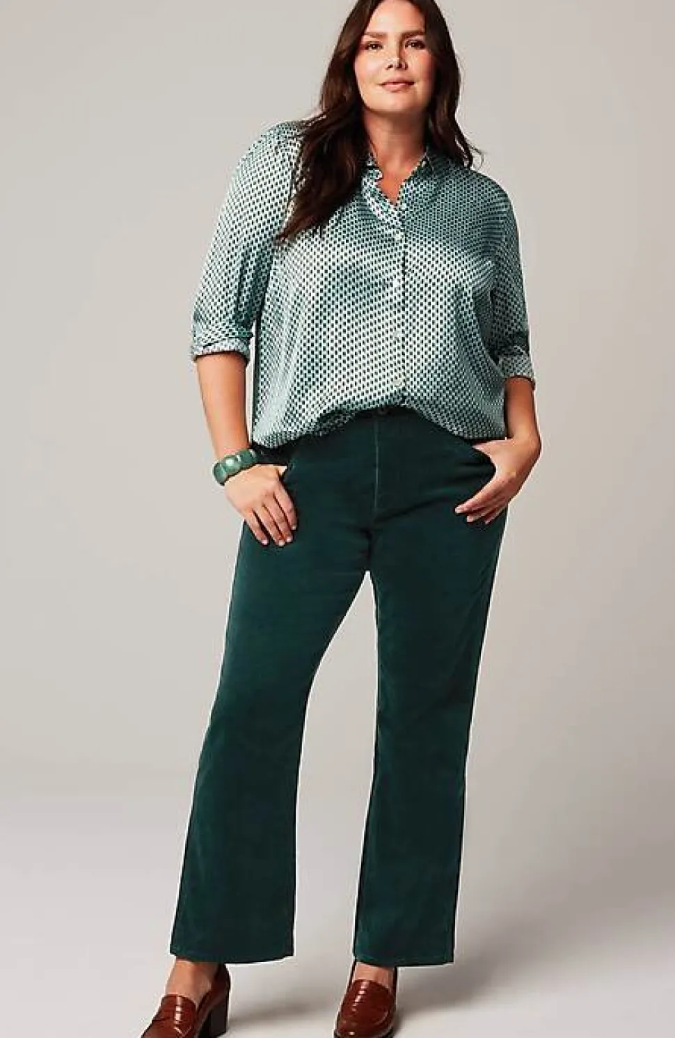 High-Rise Corduroy Boot-Cut Jeans | Jjill