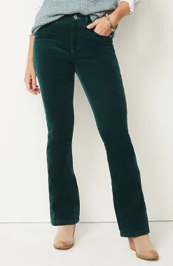 High-Rise Corduroy Boot-Cut Jeans | Jjill