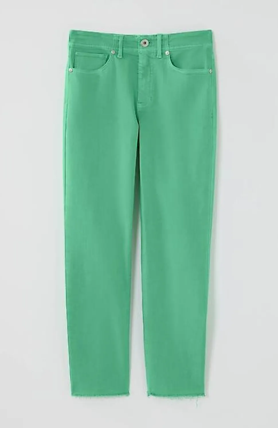 High-Rise Fringe-Hem Crops | Jjill