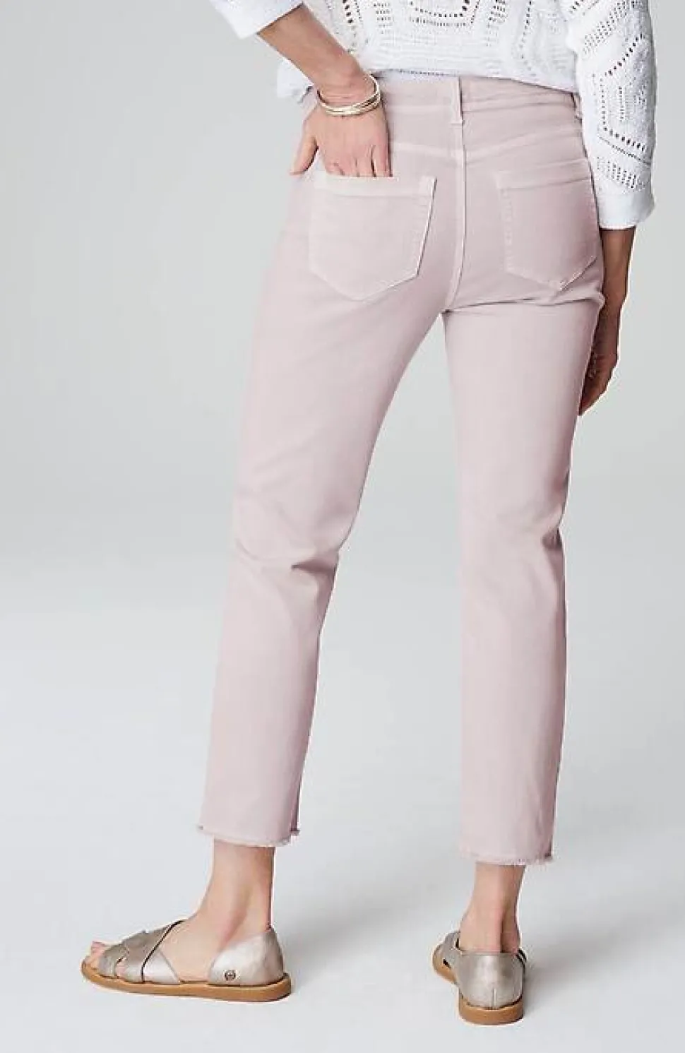 High-Rise Fringe-Hem Crops | Jjill