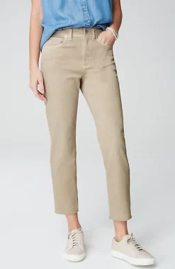 High-Rise Fringe-Hem Crops | Jjill