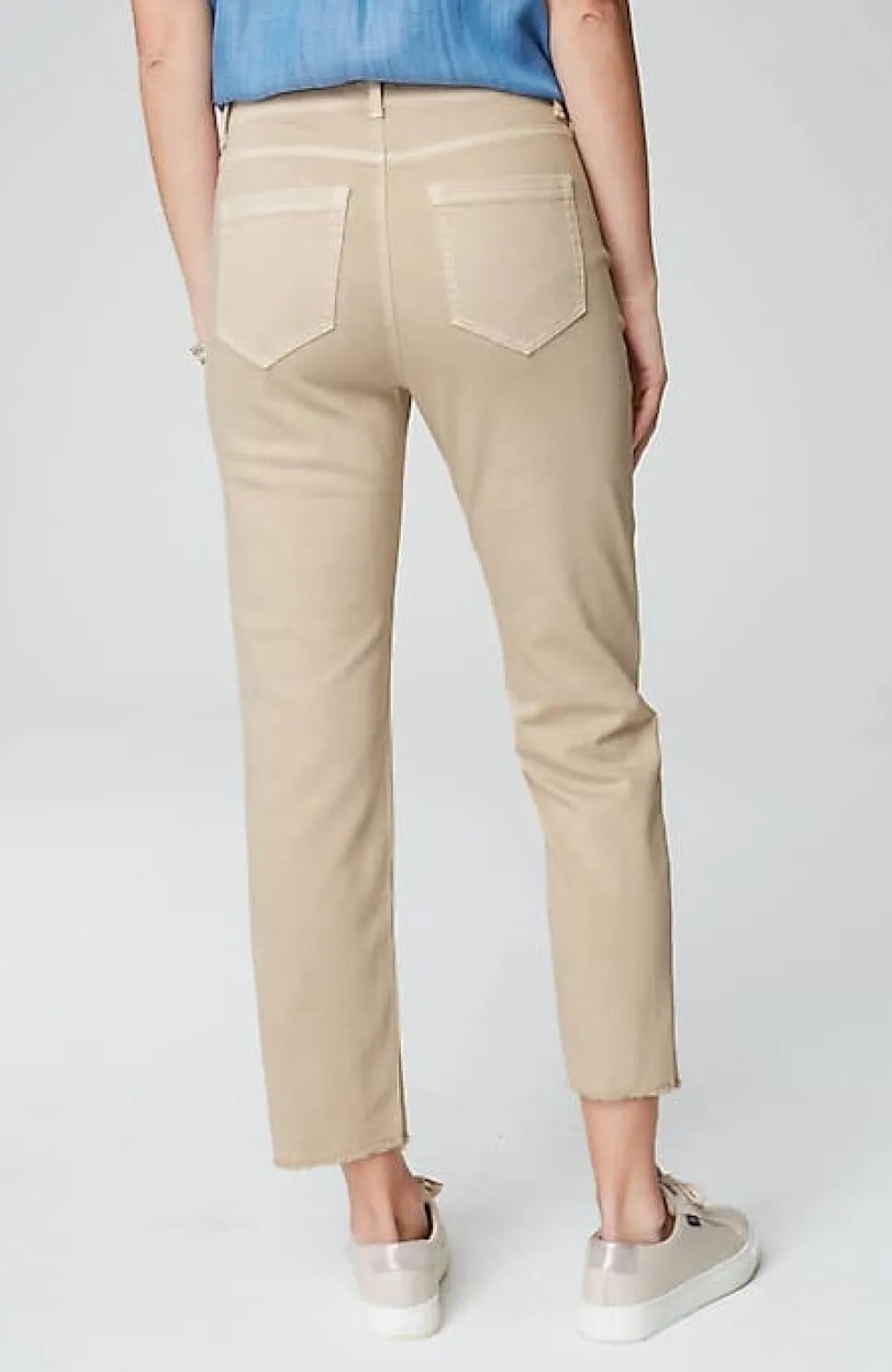 High-Rise Fringe-Hem Crops | Jjill
