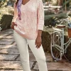 High-Rise Straight-Leg Cuffed Jeans | Jjill