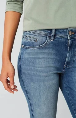 High-Rise Straight-Leg Cuffed Jeans | Jjill