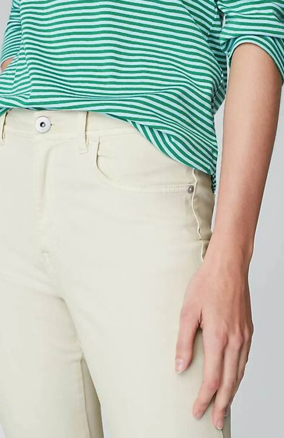 High-Rise Straight-Leg Cuffed Jeans | Jjill