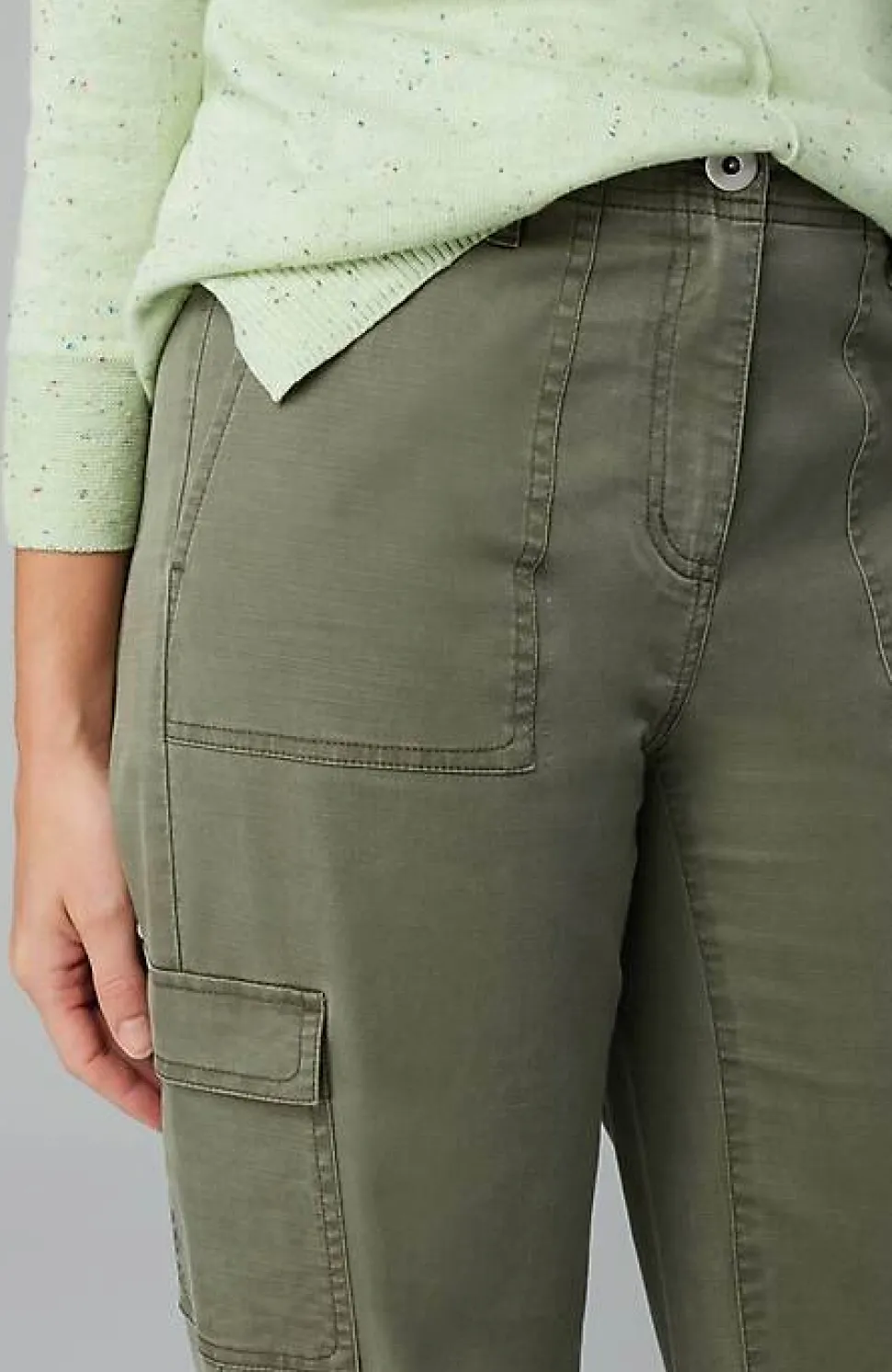 High-Rise Wide-Leg Cargo Pants | Jjill
