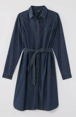 Indigo Belted Shirtdress | Jjill