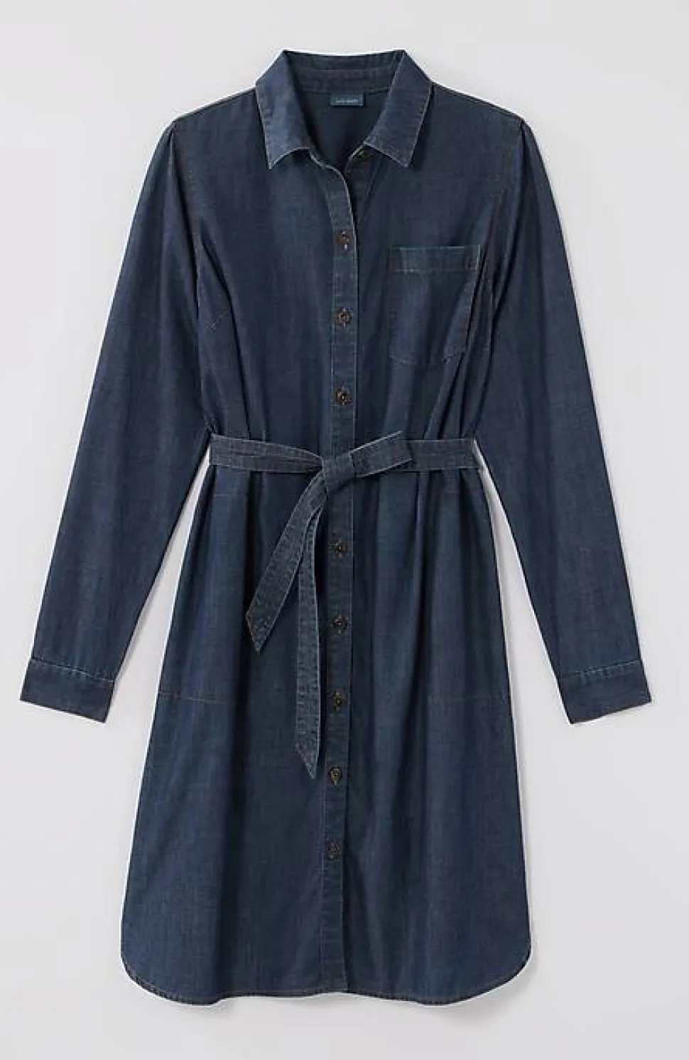 Indigo Belted Shirtdress | Jjill